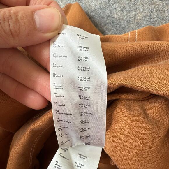 Maje Paris Women's V-Neck Romper Jumper Brown Collared Belted Size EU 40/US L - Picture 4 of 10